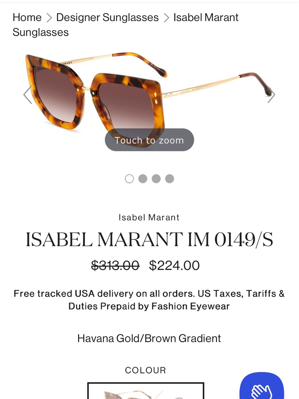 ISABEL MARANT IM 0149/S cat eye NEW glasses in case - Picture 2 of 13
